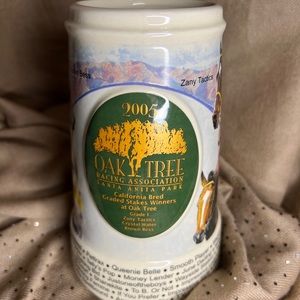 2005 Oaktree racing stein mug cup limited edition horse winners